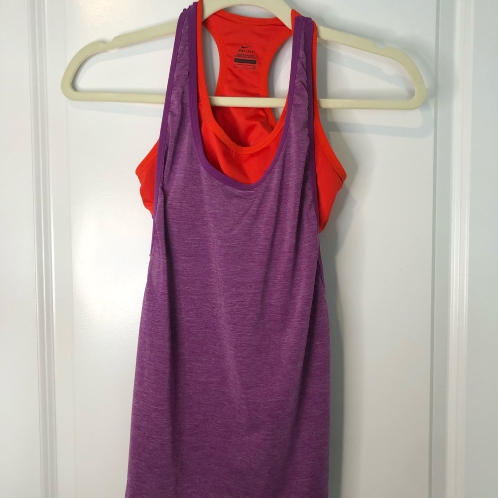 Nike two piece running dry fit tank size small